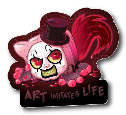 Art Imitates Life STICKER