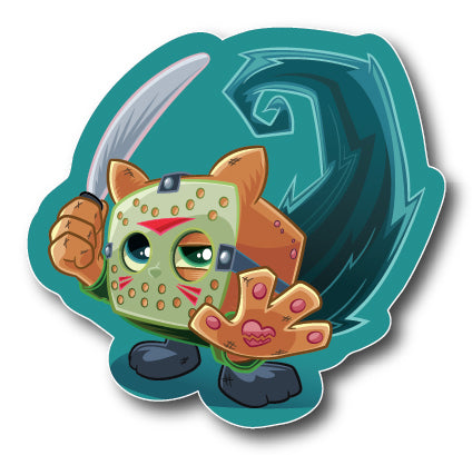 Jason Voorhees parody STICKER