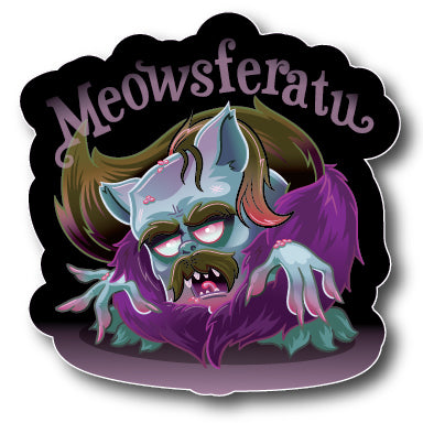 Meowsferatu 4" STICKER